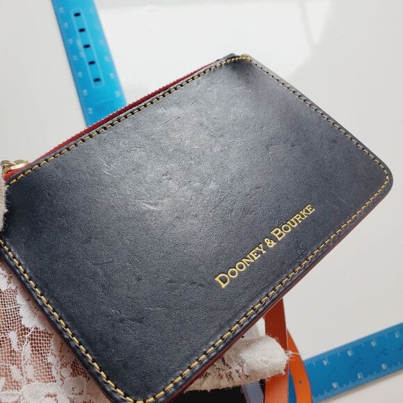 Dooney Bourke Serena Small Hobo Bucket Shoulder Bag Navy Orange - Picture 6 of 16